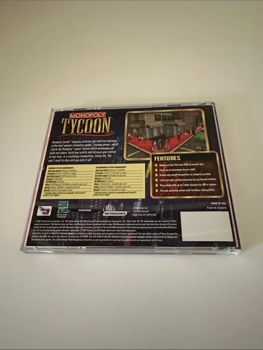 2 for $10 🎁Monopoly Tycoon CD-Rom